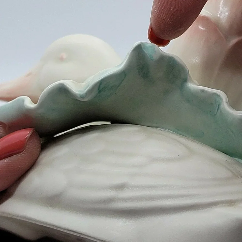 Vintage Fitz & Floyd Satin Glazed Duck Taper Candleholder Pastel Country Decor